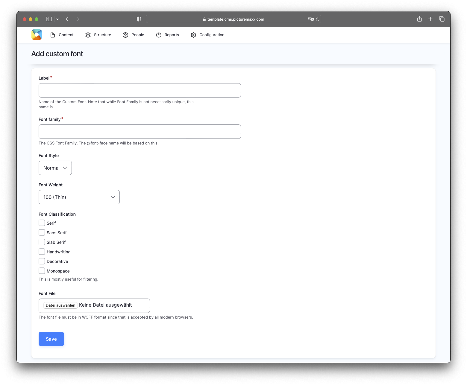 Add custom font