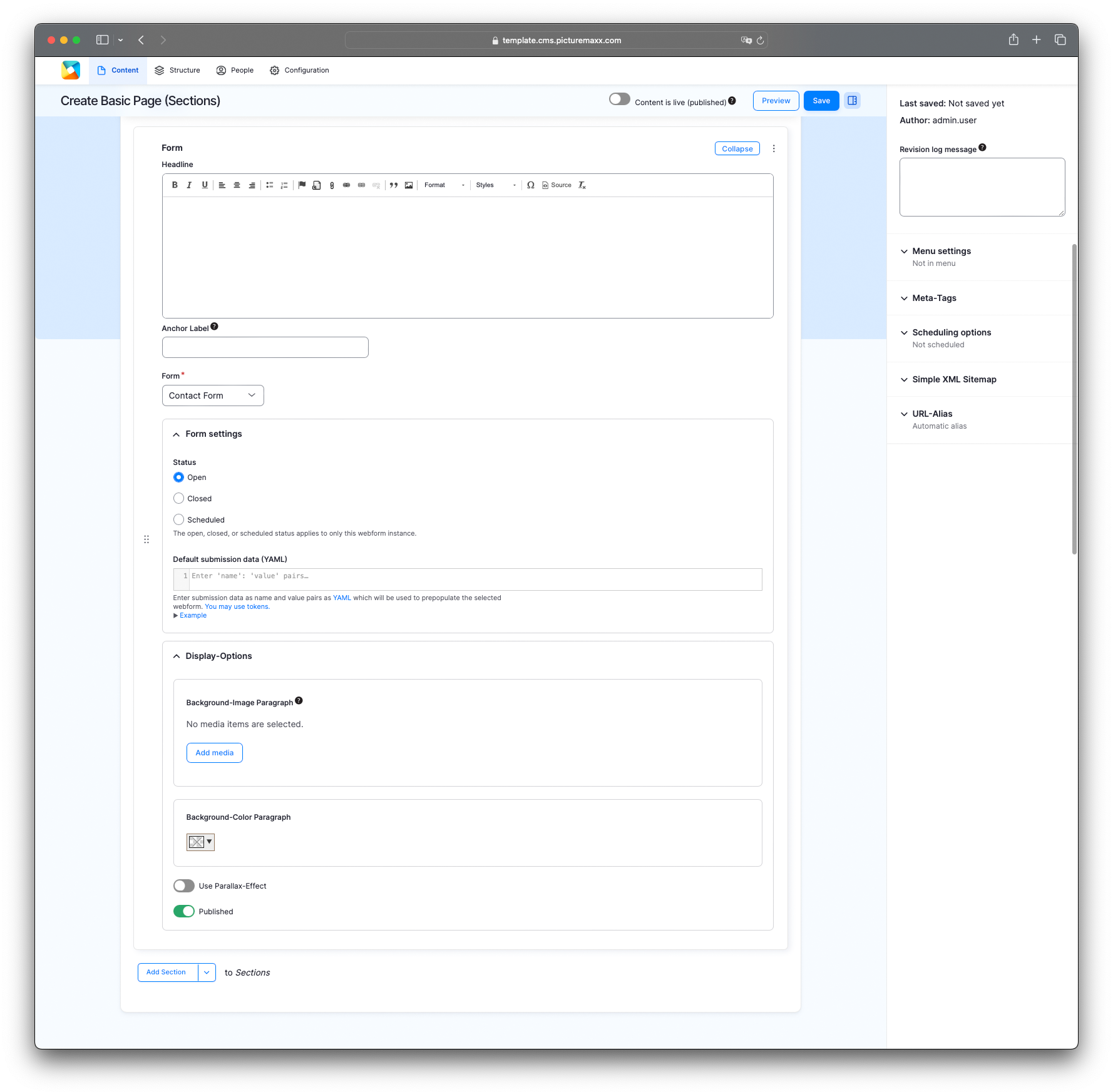 Contact Form Setup