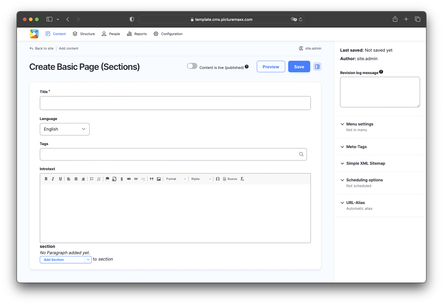 Basic Page
