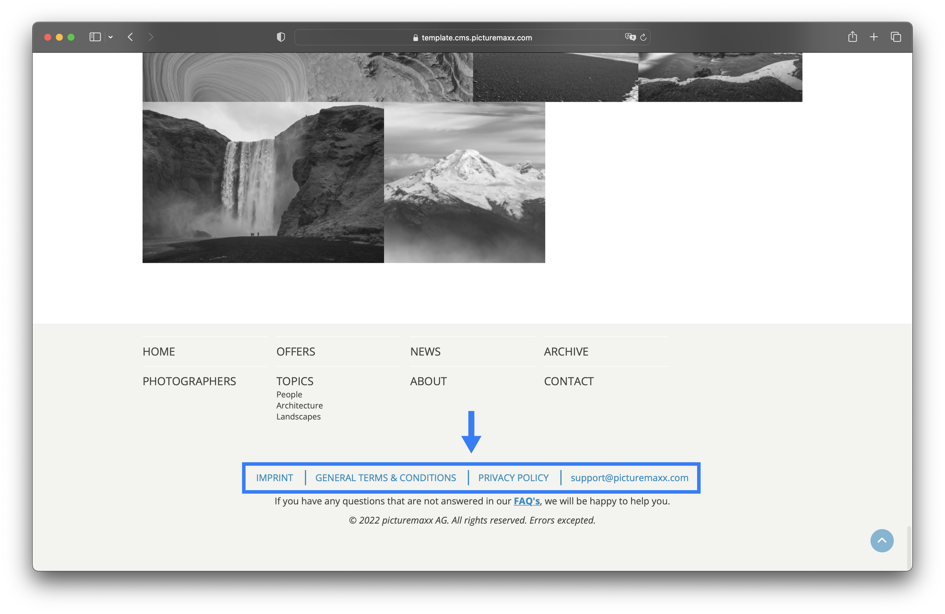 Footer Menu