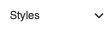 Screenshot of the 'styles' icon in the picturemaxx Drupal text editor. 