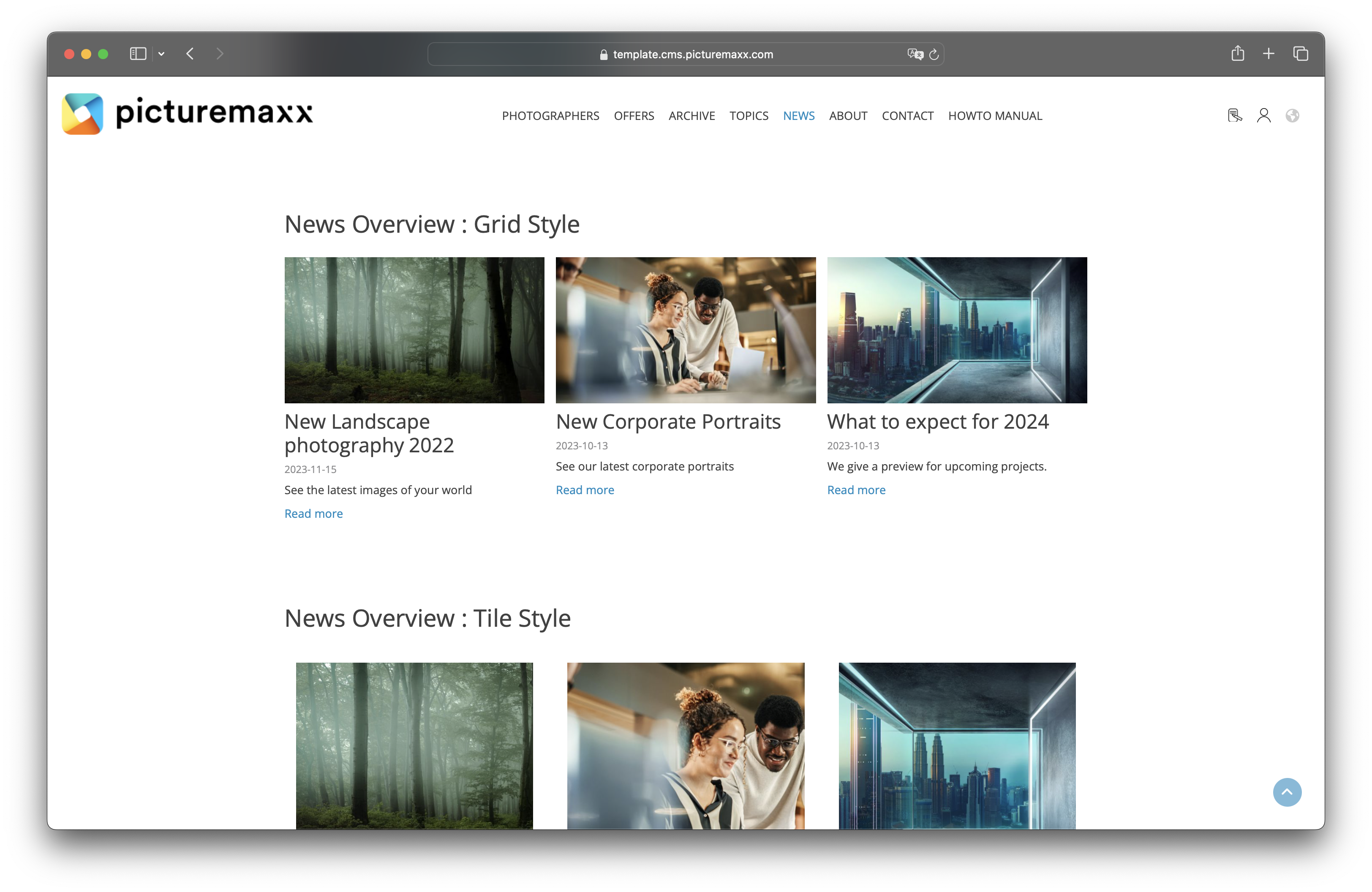 View Section News Overview