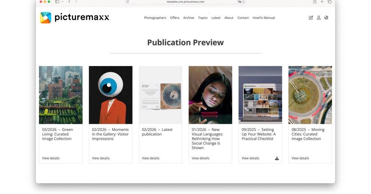 Updated Publications now available | picturemaxx